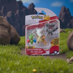 Pokemon Battle Figure set Roselia Marowak & Perrserker 3 Pack 2025 New! RARE!!